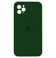 Силиконовая накладка Silicone Case Square iPhone 12 Pro Max Army Green