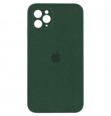 Силиконовая накладка Silicone Case Square iPhone 12 Pro Max Pine Green