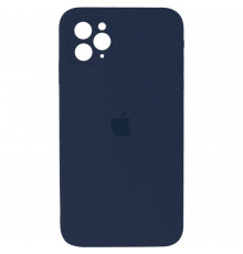 Силиконовая накладка Silicone Case Square iPhone 11 Pro Max Dark Blue
