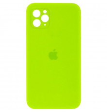 Силиконовая накладка Silicone Case Square iPhone 11 Pro Max Green
