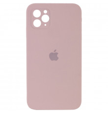 Силиконовая накладка Silicone Case Square iPhone 11 Pro Max Pink Sand