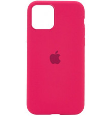 Силиконовая накладка Silicone Case для iPhone 12 Mini Rose Red