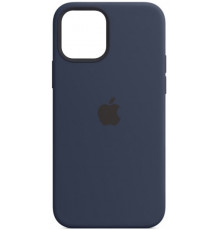 Силиконовая накладка Silicone Case 1:1 для iPhone 12 Mini Deep Navy