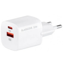 Сетевое зарядное устройство Glasscove 33W GAN 2-PORT TYPE-C + USB TC-099BPQ33