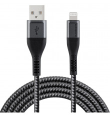Кабель Glasscove SOLID USB-Lightning MFi 2.4A 1m GS-01AL