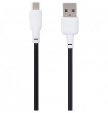 Кабель USB Gelius Full Silicon GP-UCN001M MicroUSB 1.2m (18W) Black/White