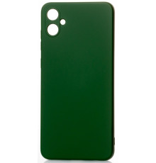 Силиконовая накладка Soft Silicone Case для Samsung A05 2023 A055 Dark Green